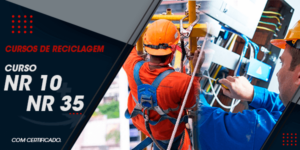 Curso de Reciclagem NR 10 + Reciclagem de NR 35 com Certificados